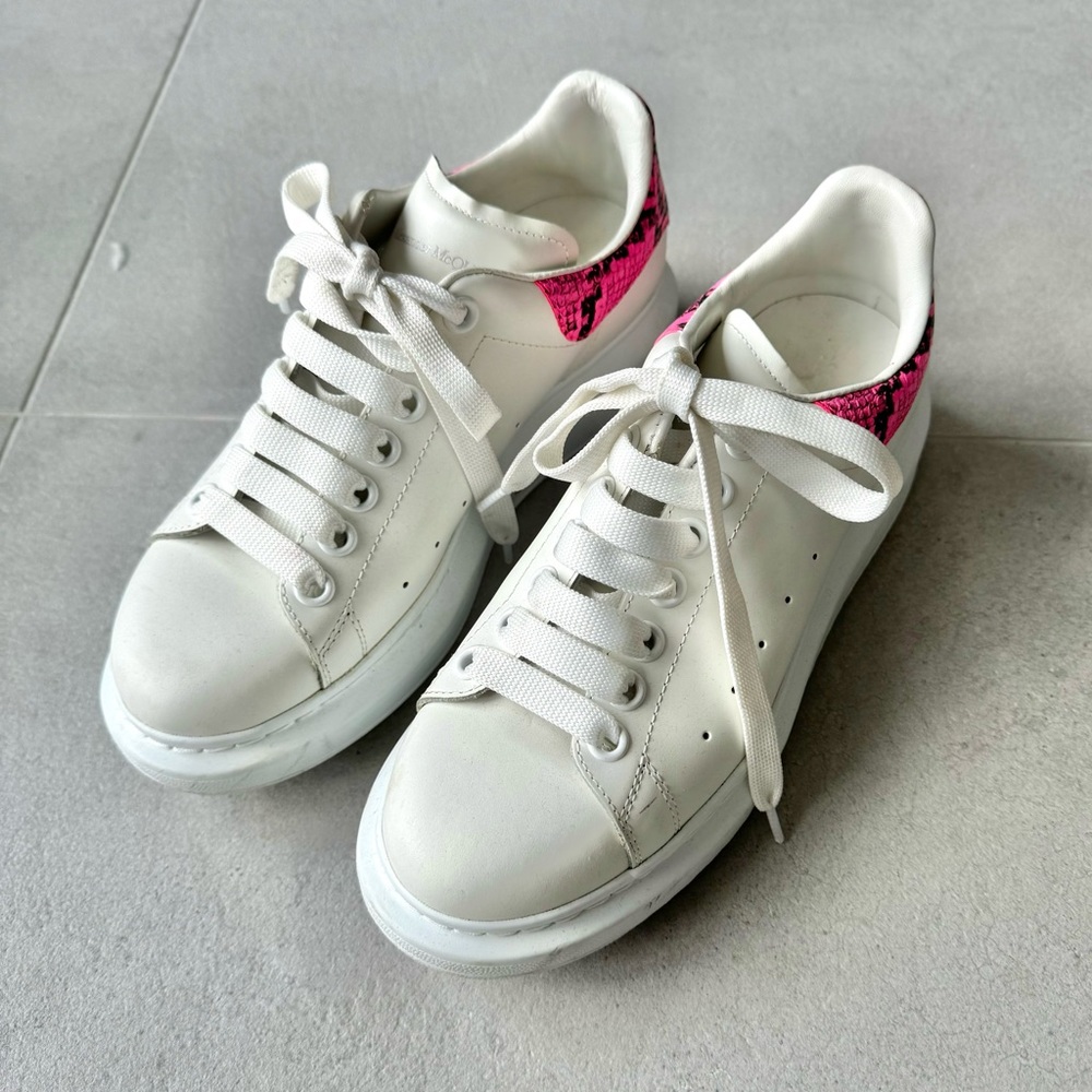 Alexander Mcqueen | Python Embossed Leather Platf… - image 2